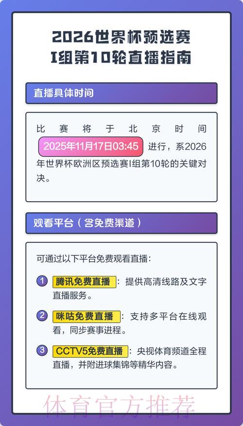 2026年世界杯直播频道全攻略:哪些电视台和平台可以收看? 2026年世界杯直播频道全攻略:哪些电视台和平台可以收看?